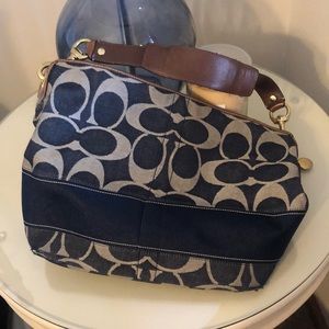 Coach denim bag